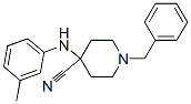 CAS#: 972-18-9, 1-Benzyl-4-(m-toluidino)piperidine-4-carbonitrile