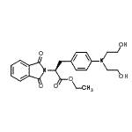 CAS#: 97338-02-8, ethyl (2S)-3-[4-(bis(2-hydroxyethyl)amino)phenyl]-2-(1,3-dioxoisoindolin-2-yl)propanoate