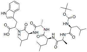CAS#: 97399-67-2, tert-Butyloxycarbonyl-leucyl-alanyl-leucyl-alanyl-leucyl-tryptophan