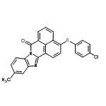 CAS#: 97416-80-3, 3-[(4-Chlorophenyl)sulfanyl]-11-methyl-7H-benzimidazo[2,1-a]benzo[de]isoquinolin-7-one