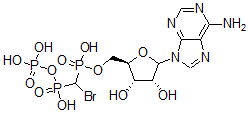 CAS#: 97474-27-6, 5'-Adenylyl (alpha,beta-Bromomethylene)Diphosphonate