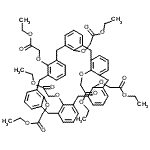 CAS#: 97600-45-8, Hexaethyl 2,2',2'',2''',2'''',2'''''-[heptacyclo[31.3.1.1<sup>3,7</sup>.1<sup>9,13</sup>.1<sup>15,19</sup>.1<sup>21,25</sup>.1<sup>27,31</sup>]dotetraconta-1(37),3(42),4,6,9(41),10,12,15(40),16,18,21(39),22,24,27(38),28,30,33,35-octadecaene-37,3 8,39,40,41,42-hexaylhexakis(oxy)]hexaacetate