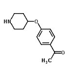 CAS 登录号：97840-07-8， 1-[4-(4-哌啶基氧基)苯基]乙酮