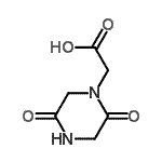 CAS#: 98135-15-0, 2-(2,5-dioxopiperazin-1-yl)acetic acid