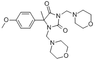 CAS 登录号:98402-10-9, 1,3-双(吗啉基甲基)-5-(P-甲氧基苯基)-5-甲基海因