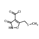 CAS#: 98406-62-3, 5-[(Methylsulfanyl)methyl]-3-oxo-2,3-dihydro-1,2-oxazole-4-carbonyl chloride