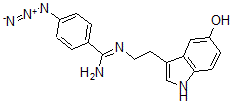 CAS#: 98409-42-8, 3-(2-(4-Azidobenzamidino)Ethyl)-5-Hydroxyindole