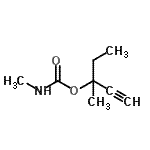 CAS 登录号：98426-10-9， 3-甲基-1-戊炔-3-基甲基氨基甲酸酯