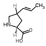 CAS#: 98426-31-4, 4-[(1E)-1-Propen-1-yl]-L-proline