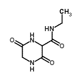 CAS#: 98432-60-1, N-Ethyl-3,6-dioxo-2-piperazinecarboxamide