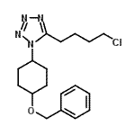 CAS#: 98454-50-3, 1-[4-(Benzyloxy)cyclohexyl]-5-(4-chlorobutyl)-1H-tetrazole