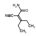 CAS 登录号：98489-49-7， 2-氰基-3-乙基-2-戊烯酰胺