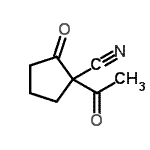 CAS#: 98491-54-4, 1-Acetyl-2-oxocyclopentanecarbonitrile