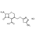 CAS#: 98493-37-9, (6S,7S)-7-amino-3-[(5-methyl-1,3,4-thiadiazol-2-yl)sulfanylmethyl]-8-oxo-5-thia-1-azabicyclo[4.2.0]oct-2-ene-2-carboxylic acid hydrochloride