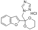 CAS 登录号:98518-98-0, 1-((2-(2-苯并呋喃基)-1,3-二四氢吡喃-2-基)甲基)-1H-1,2,4-三唑单盐酸盐