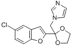 CAS 登录号:98519-18-7, 1-((2-(5-氯-2-苯并呋喃基)-1,3-二氧戊环-2-基)甲基 )-1H-咪唑