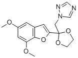 CAS#: 98532-69-5, 1-((2-(5,7-Dimethoxy-2-Benzofuranyl)-1,3-Dioxolan-2-Yl)Methyl)-1H-1,2,4-Triazole