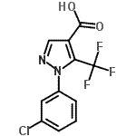 CAS 登录号：98534-82-8， 1-(3-氯苯基)-5-(三氟甲基)-1H-吡唑-4-羧酸