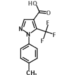 CAS 登录号：98534-84-0， 1-(4-甲基苯基)-5-(三氟甲基)-1H-吡唑-4-羧酸