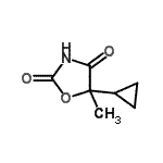 CAS#: 98547-52-5, 5-Cyclopropyl-5-methyl-1,3-oxazolidine-2,4-dione