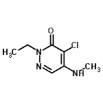 CAS#: 98796-15-7, 4-Chloro-2-ethyl-5-(methylamino)-3(2H)-pyridazinone