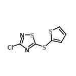 CAS#: 98816-24-1, 3-Chloro-5-(2-thienylsulfanyl)-1,2,4-thiadiazole