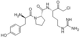 CAS 登录号：98833-79-5， D-酪氨酰-脯氨酰-精氨酰-氯甲基甲酮
