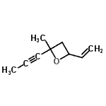 CAS#: 98888-58-5, 2-Methyl-2-(1-propyn-1-yl)-4-vinyloxetane