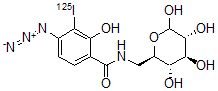 CAS#: 98897-10-0, N-(4-Iodoazidosalicyl)-6-Amido-6-Deoxyglucopyranose