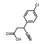 CAS#: 98923-51-4, 3-(4-Chlorophenyl)-3-cyanopropanoic acid