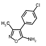 CAS 登录号：98947-25-2， 4-(4-氯苯基)-3-甲基-1,2-恶唑-5-胺