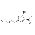 CAS#: 99007-18-8, 3-Amino-1-[(2E)-2-buten-1-yl]-1H-pyrazole-4-carbonyl chloride