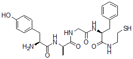 CAS 登录号：99043-51-3， 丙氨酰(2)-半胱胺(5)-脑啡肽