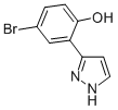 CAS 登录号：99067-15-9， 4-溴-2-(1H-吡唑-3-基)苯酚