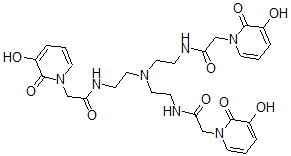 CAS#: 99110-76-6, N,N',N''-(Nitrilotri-2,1-ethanediyl)tris(3-hydroxy-2-oxo-1(2H)-pyridineacetamide