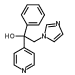 CAS 登录号:99161-86-1, 2-(1H-咪唑-1-基)-1-苯基-1-(4-吡啶基)乙醇