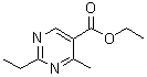 CAS#: 99169-93-4, Ethyl 2-ethyl-4-methyl-5-pyrimidinecarboxylate