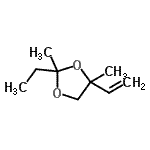 CAS#: 99182-78-2, 2-Ethyl-2,4-dimethyl-4-vinyl-1,3-dioxolane