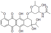 CAS 登录号:99296-47-6, N-乙酰基-13-二氢柔红霉素