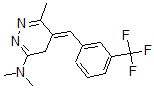 CAS#: 99300-77-3, (5E)-N,N,6-Trimethyl-5-[[3-(trifluoromethyl)phenyl]methylidene]-4H-pyridazin-3-amine