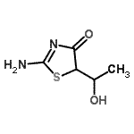 CAS#: 99418-85-6, 2-Amino-5-(1-hydroxyethyl)-1,3-thiazol-4(5H)-one