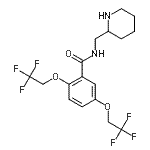 CAS 登录号:99495-92-8, N-(2-哌啶基甲基)-2,5-二(2,2,2-三氟乙氧基)苯甲酰胺