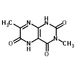 CAS#: 99584-43-7, 3,7-Dimethyl-1,5-dihydro-2,4,6(3H)-pteridinetrione