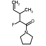 CAS#: 99593-78-9, 2-Fluoro-3-methyl-1-(1-pyrrolidinyl)-4-penten-1-one