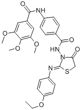 CAS#: 99629-62-6, N-(4-(((2-((4-Ethoxyphenyl)Imino)-4-Oxo-3-Thiazolidinyl)Amino)Carbonyl)Phenyl)-3,4,5-Trimethoxy-Benzamide
