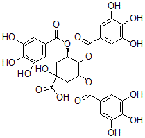 CAS 登录号:99745-62-7, 3,4,5-三-O-没食子酰奎宁酸