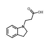 CAS#: 99855-02-4, 3-(2,3-Dihydro-1H-indol-1-yl)propanoic acid