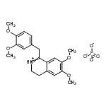 CAS#: 99948-80-8, 1-[(3,4-dimethoxyphenyl)methyl]-6,7-dimethoxy-3,4-dihydroisoquinolin-2-ium phosphate
