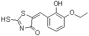 CAS#: 99988-45-1, (5E)-5-(3-Ethoxy-2-hydroxybenzylidene)-2-sulfanyl-1,3-thiazol-4(5H)-one