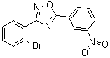 structure of CAS# 1000339-27-4, 3-(2-Bromophenyl)-5-(3-nitrophenyl)-1,2,4-oxadiazole